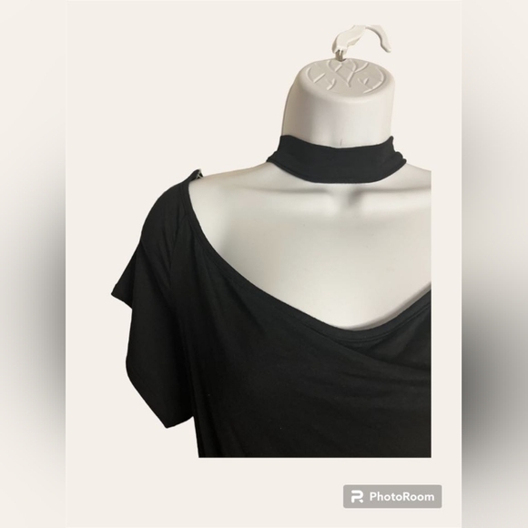 Black Ashley Stewart Choker Bodysuit - Picture 3 of 6